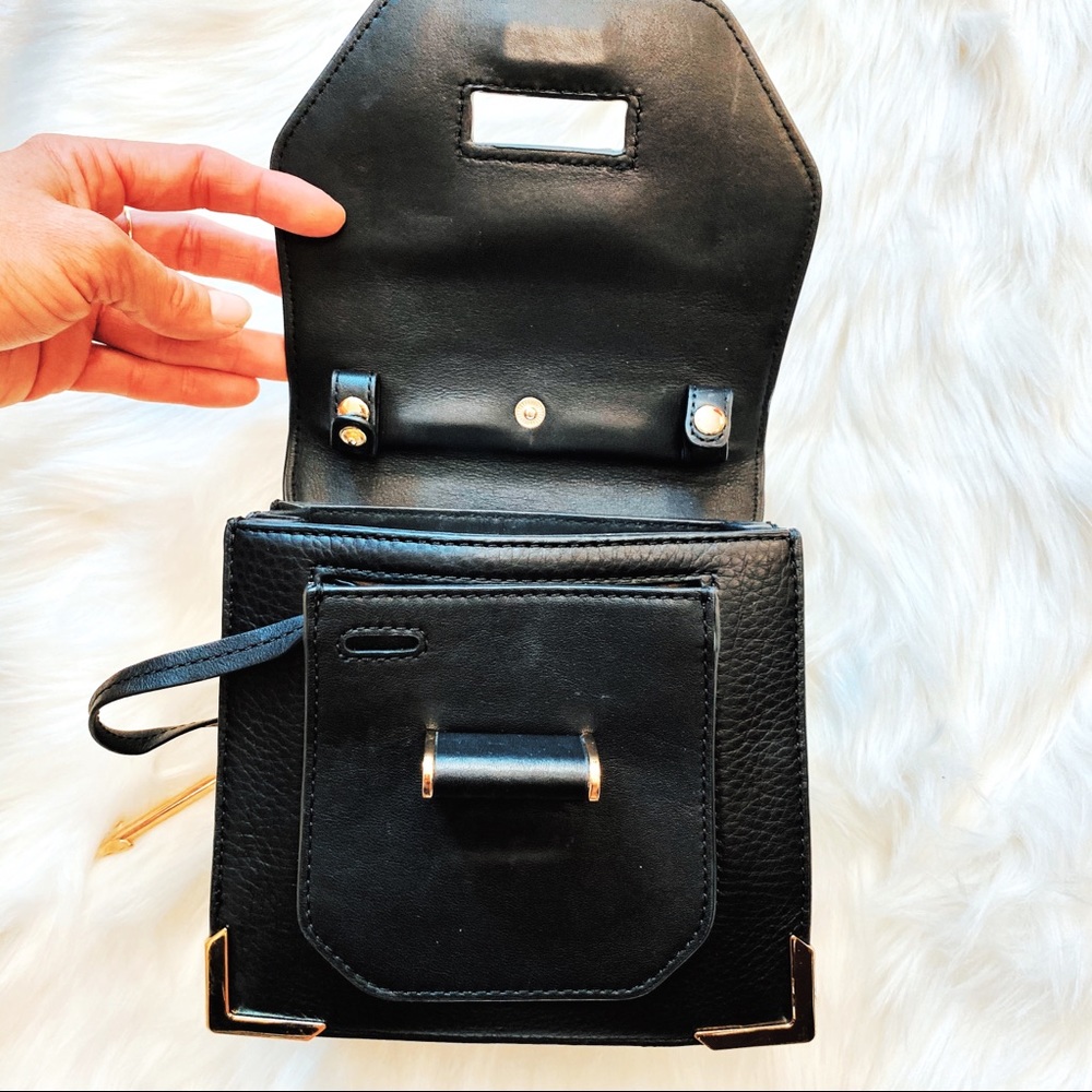 Mackage Rubie Top Handle Gold Arrow Bag EUC - Picture 10 of 14